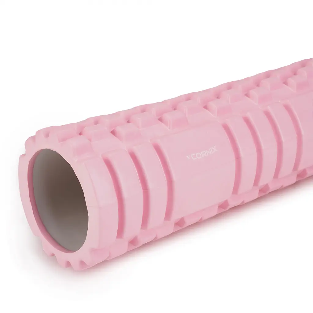 Массажный ролик Cornix EVA 45 x 14 см (валик, роллер) XR-0037 Light Pink - фото 2