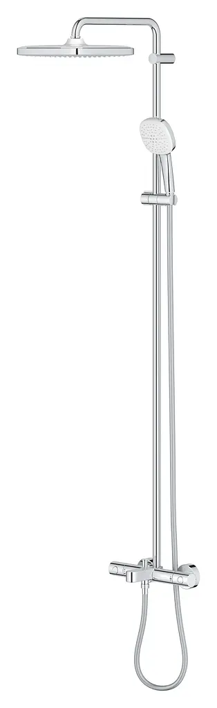 Душова система настінного монтажу з термостатом для ванни Grohe Tempesta System 250 Cube 26691001, Хром - фото 4