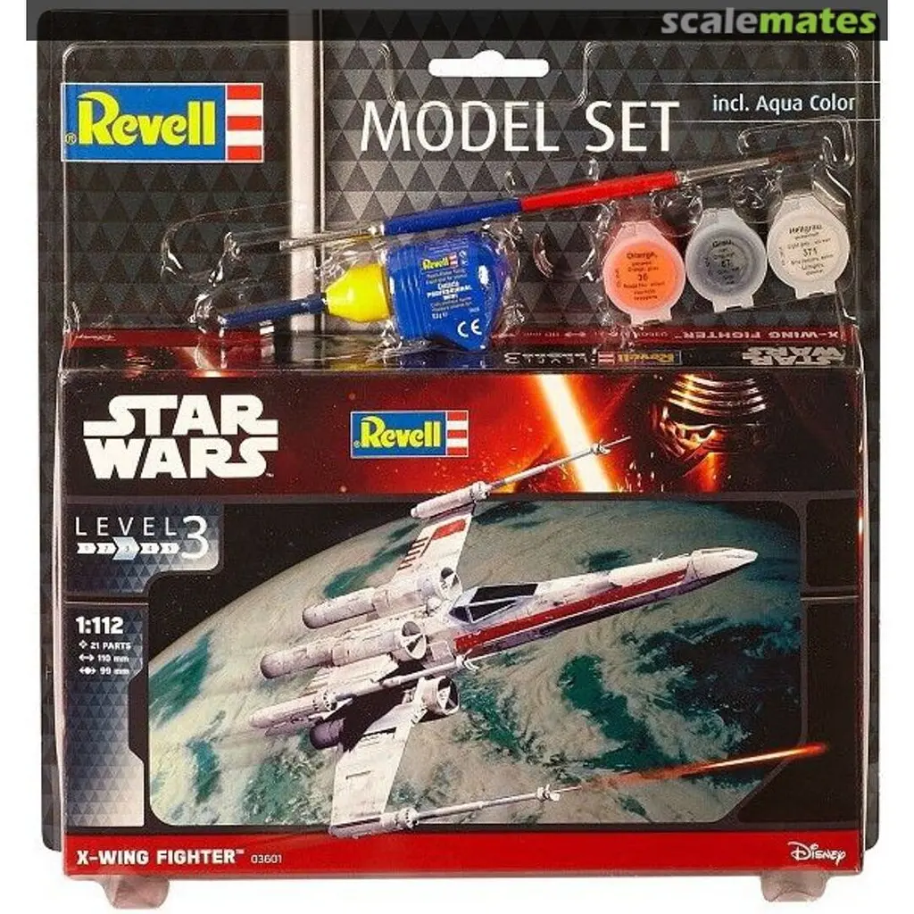 Складана модель Revell Зоряний винищувач X-крил, 1:112, 21 деталь (RVL-63601) - фото 6