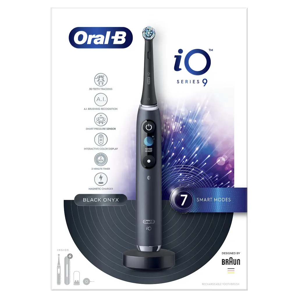 Електрична зубна щітка Oral-B iO Series 9N IOM9.1B2.2AD Black Onyx + чохол (4210201449485) - фото 2