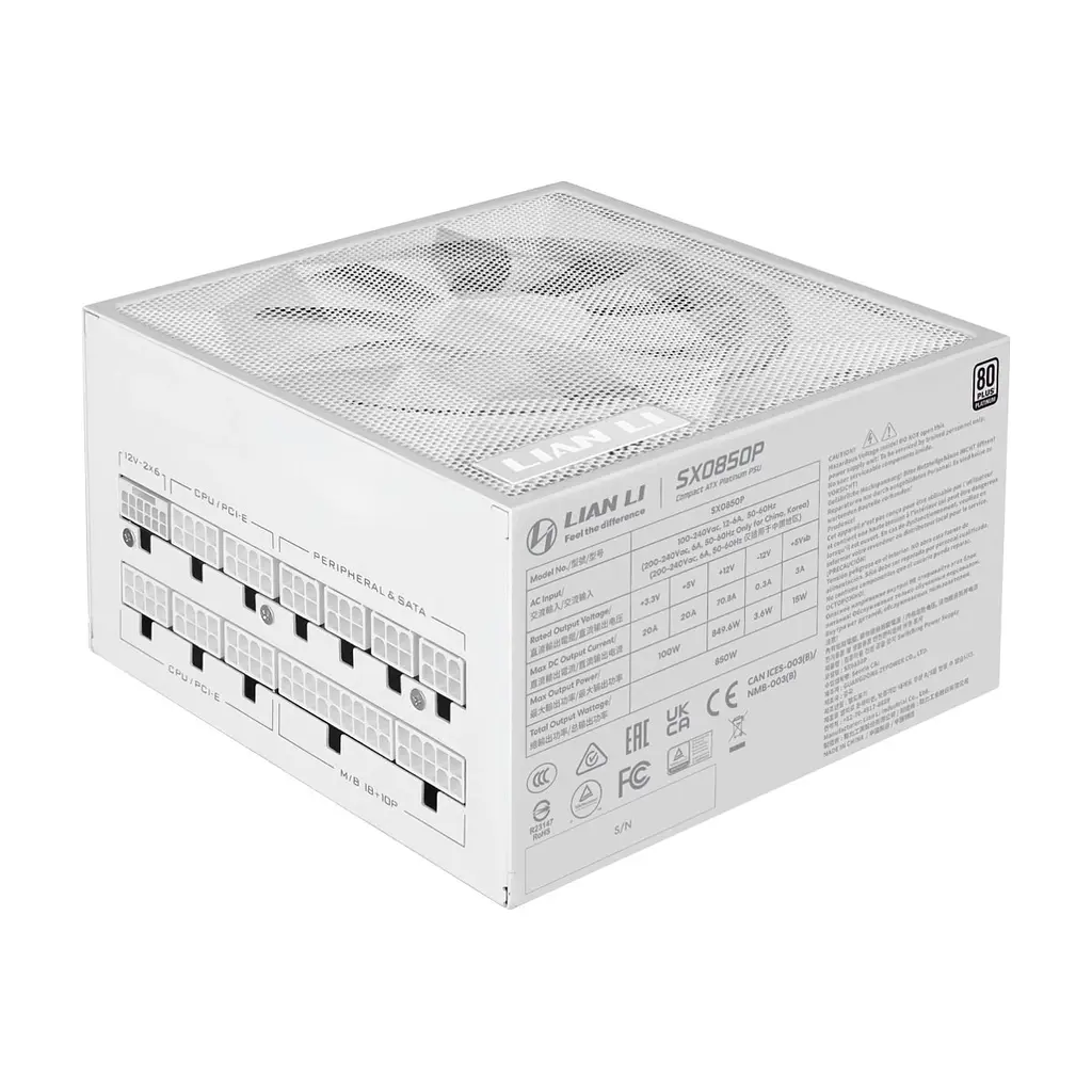 Блок живлення Lian Li 850W SX0850P White (G9P.SX0850P.W000.EU) - фото 3