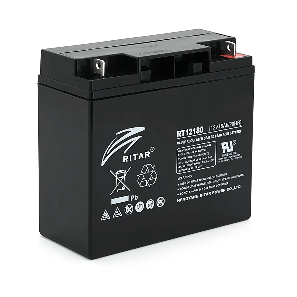 Акумуляторна батарея Ritar RT12180BL5 AGM 12V 18Ah Black Case