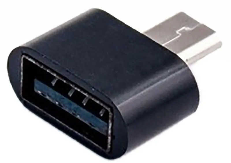 Переходник Dengos ADP-008 OTG USB - Micro-USB Black - фото 2