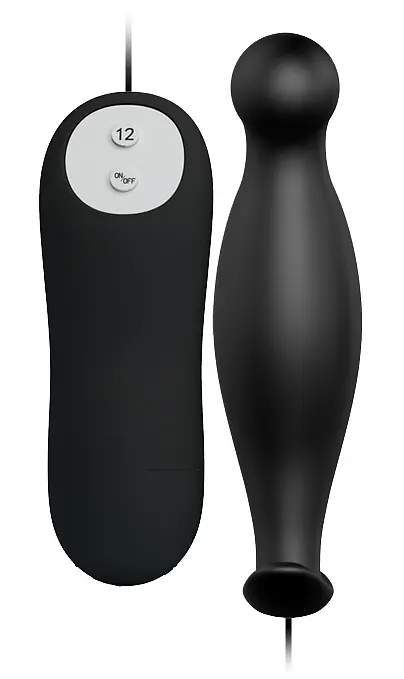 Анальна пробка з вібрацією Pretty Love Vibrating Butt Plug Black Baile BI-040036 23799 - фото 2