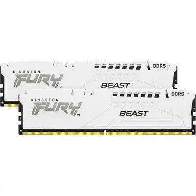 Модуль памяти для компьютера DDR5 32GB (2x16GB) 5600 MHz Beast White Kingston Fury (ex.HyperX) (KF556C36BWEK2-32) - фото 4