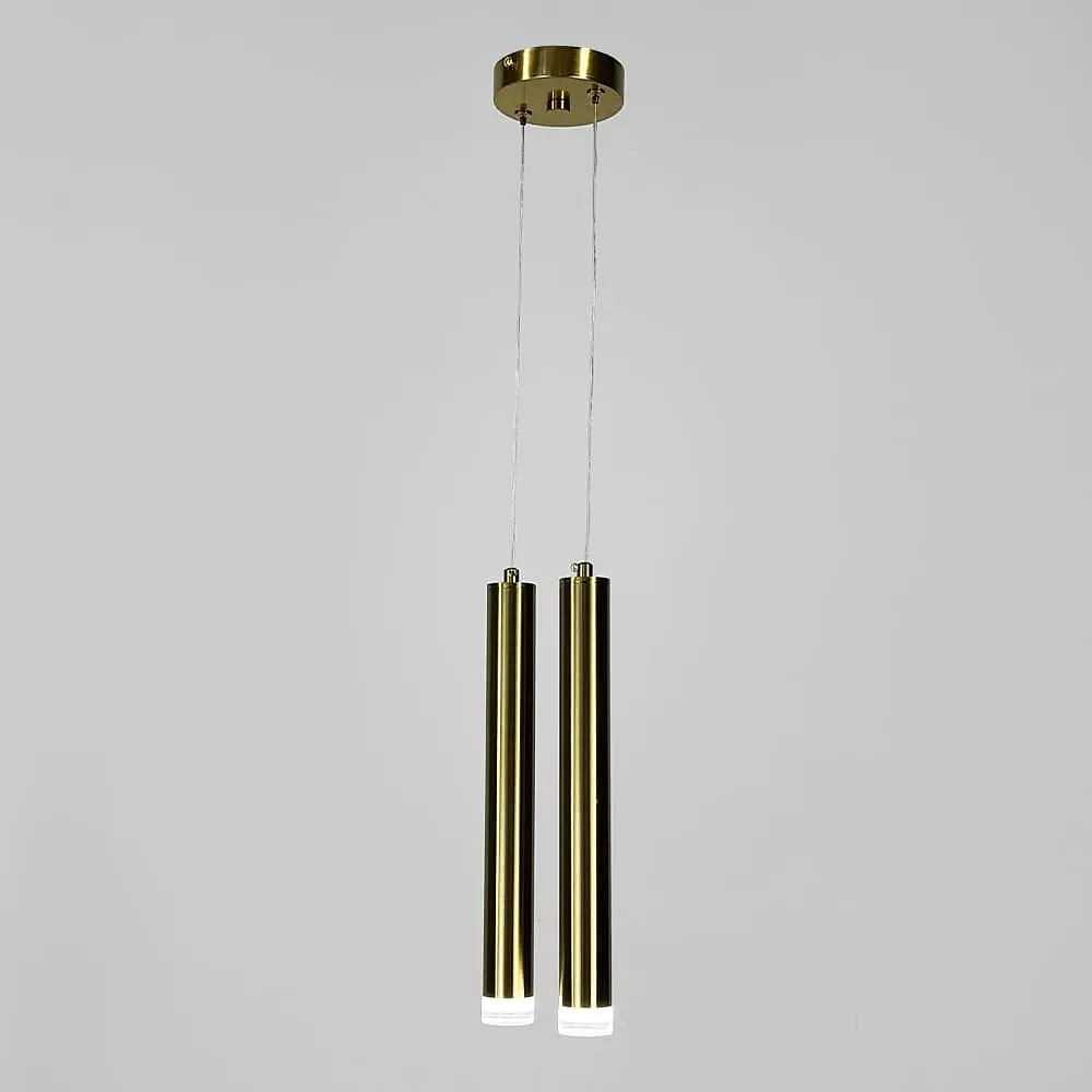 Подвійний підвіс у латунному корпусі 32х3,5 см | Арт. A075/2 AB | Line F - фото 4