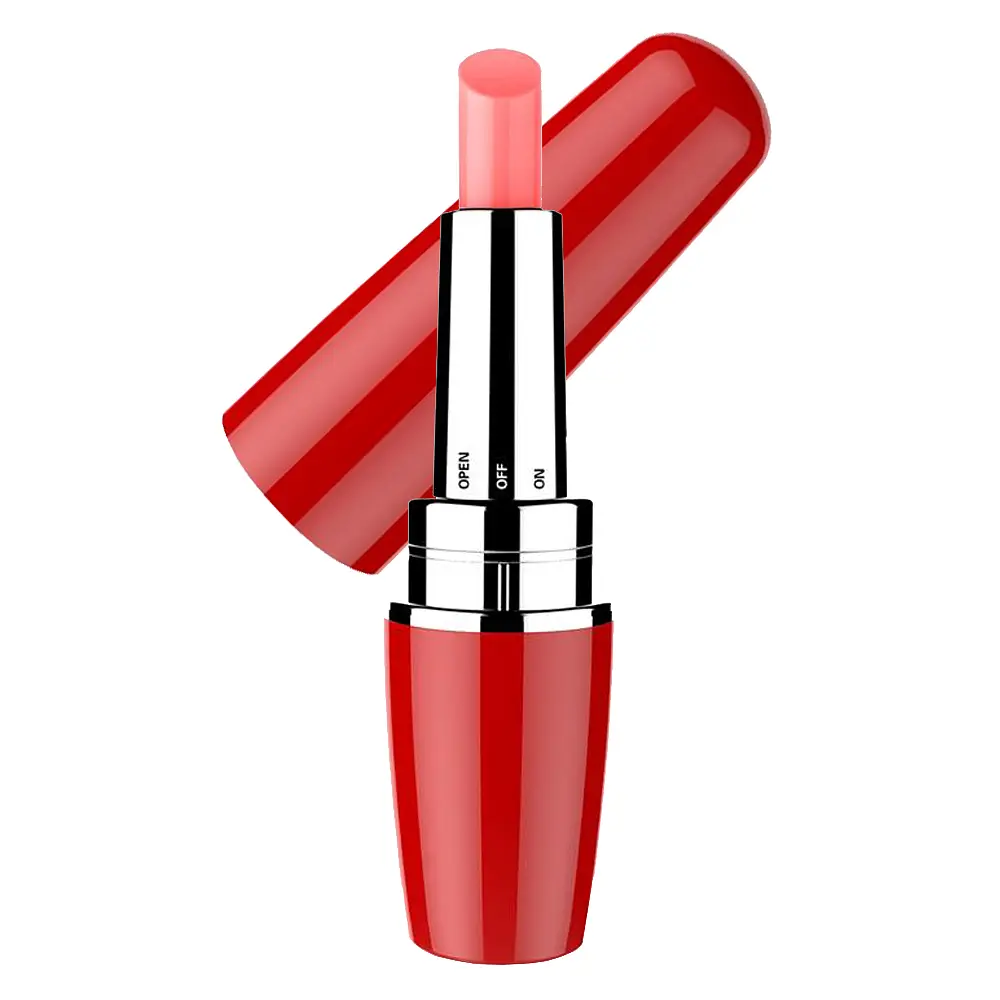 Міні-вібратор Latetobed Viblips Red Stimulator, 9,5 см (червоний) - фото 2