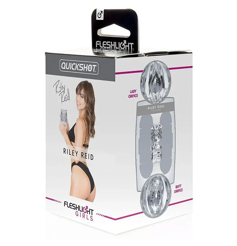 Мастурбатор Fleshlight Quickshot Riley Reid, компактний, зі зліпка вульви та ануса - фото 6