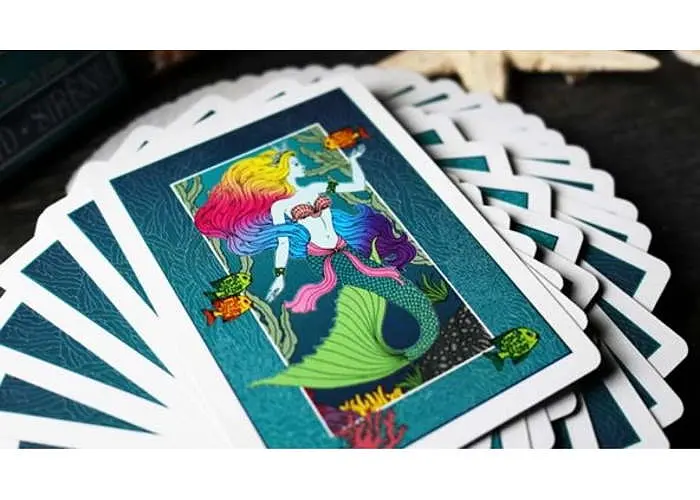 Карты игральные United States Play Card Company Bicycle Mermaid (blue) (PC_02457) - фото 3