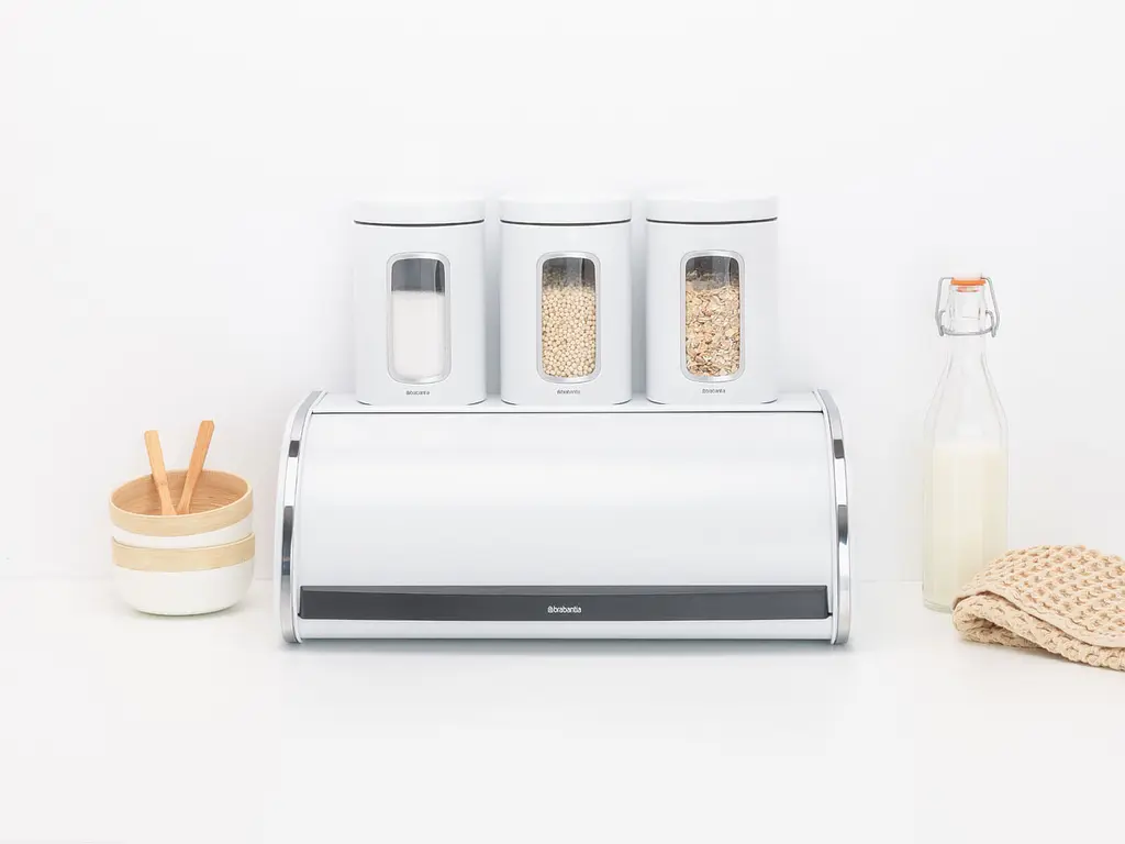 Хлібниця металева Brabantia Roll Top Bread Bin 44.5x26.2х17.3 см біла (306020) - фото 6