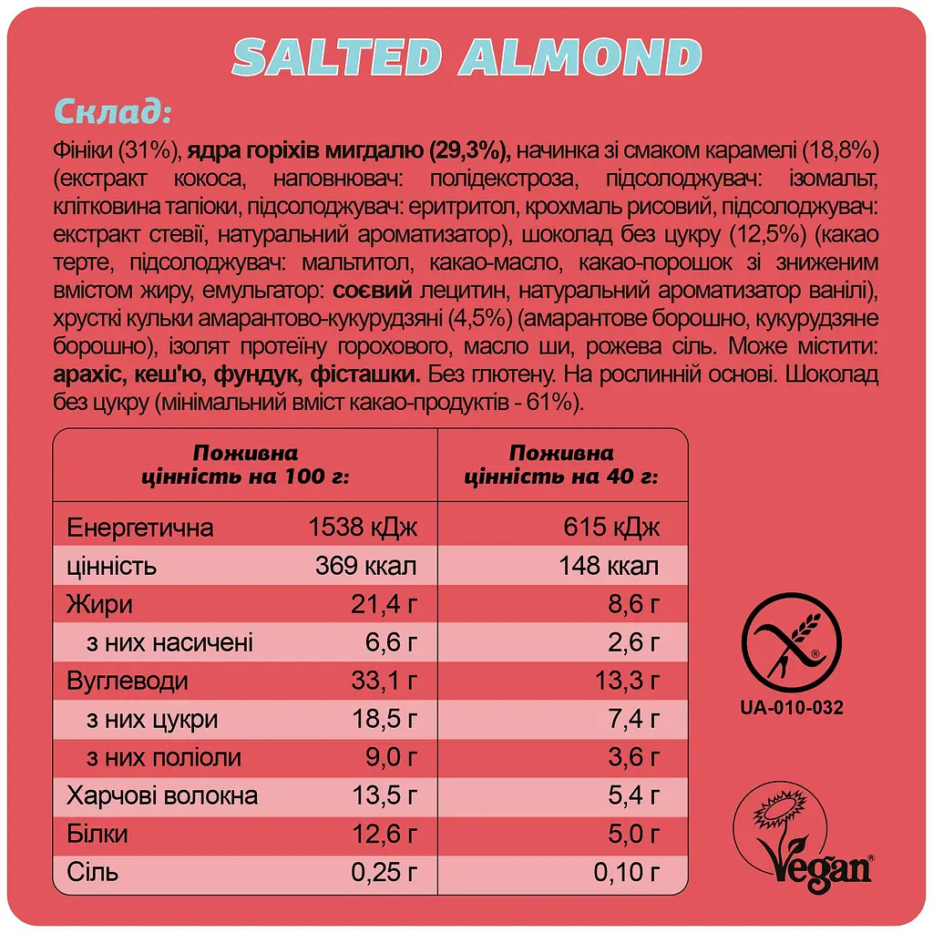 Набір шоу-бокс шоколадних батончиків Salted Almond 40 г х 10 шт. - фото 9
