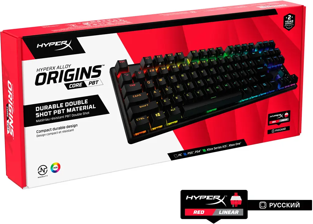 Клавіатура HyperX Alloy Origins Core PBT HX Red [639N7AA] [82128] - фото 7