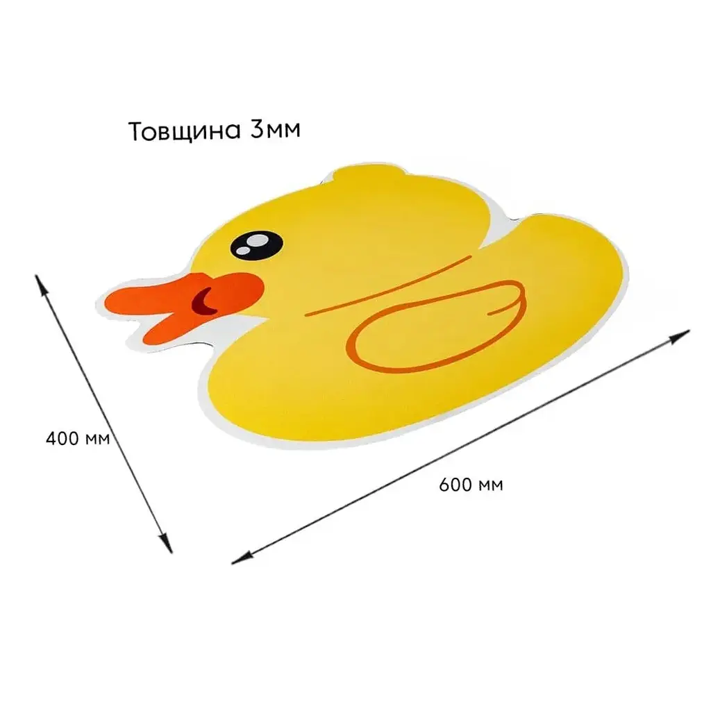 Коврик влагопоглощающий Wall Sticker 40х60х3 мм Уточка SW-00002561 - фото 2