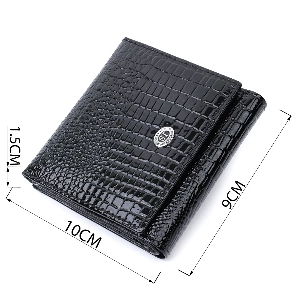 Жіночий шкіряний гаманець ST Leather 10х9х1.5 см acs0029404 - фото 3