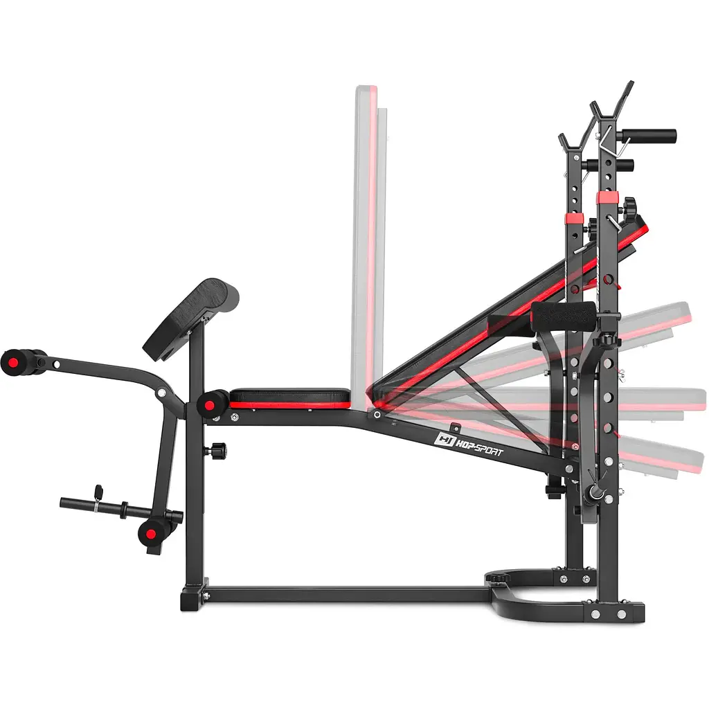Набор Hop-Sport Strong 179кг со скамейкой HS-1065 - фото 5