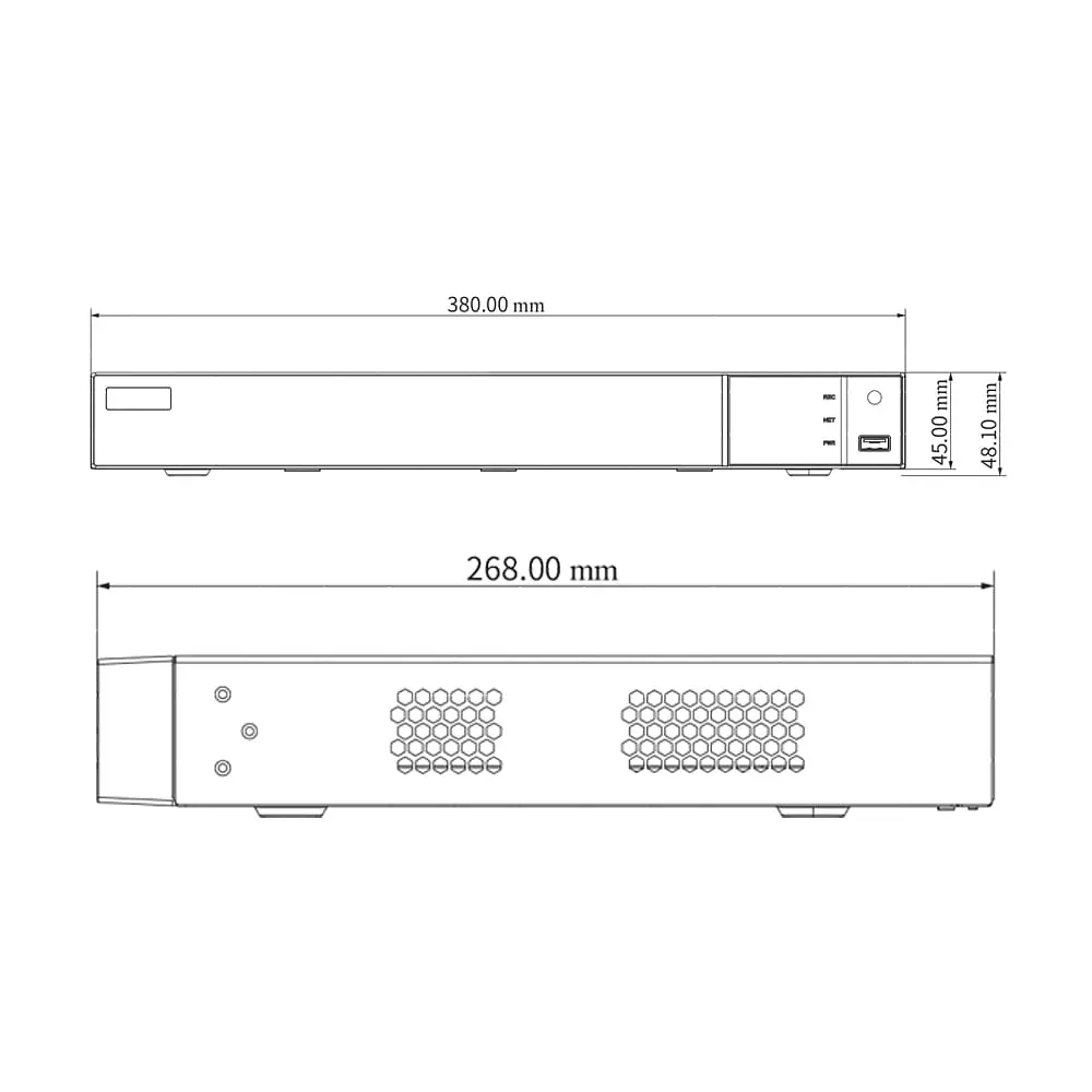 IP-відеореєстратор 16-канальний 16Mp TVT TD-3316H2-16P-B2-B з 16 портами PoE (77-00439) - фото 2