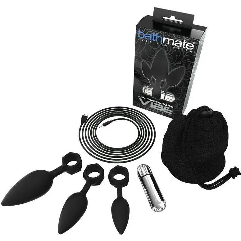 Набір анальних вібропробок Bathmate Anal Training Plugs VIBE діаметр 2.5 см 3.1 см 3.8 см - фото 4