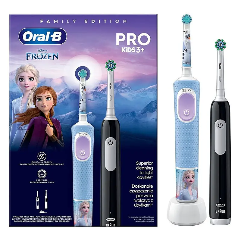 Набір із 2-х електр.зуб.щіт.Oral-B Pro Series1 D305.513.3+ProKids D103.413.2K Frozen (Family Edition)