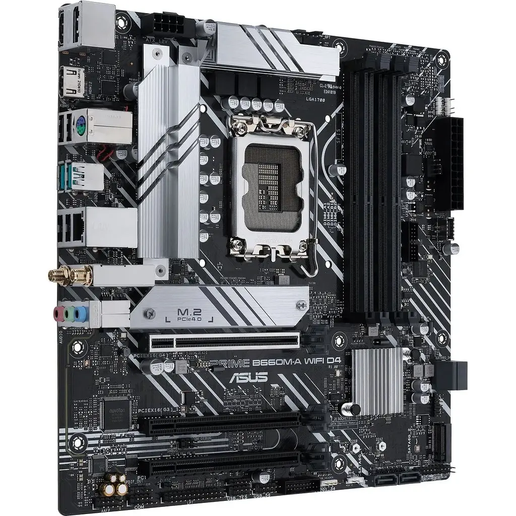 Материнська плата Asus Prime B660M-A WIFI D4 s1700 B660 4xDDR4 M.2 HDMI DP Wi-Fi BT mATX - фото 5