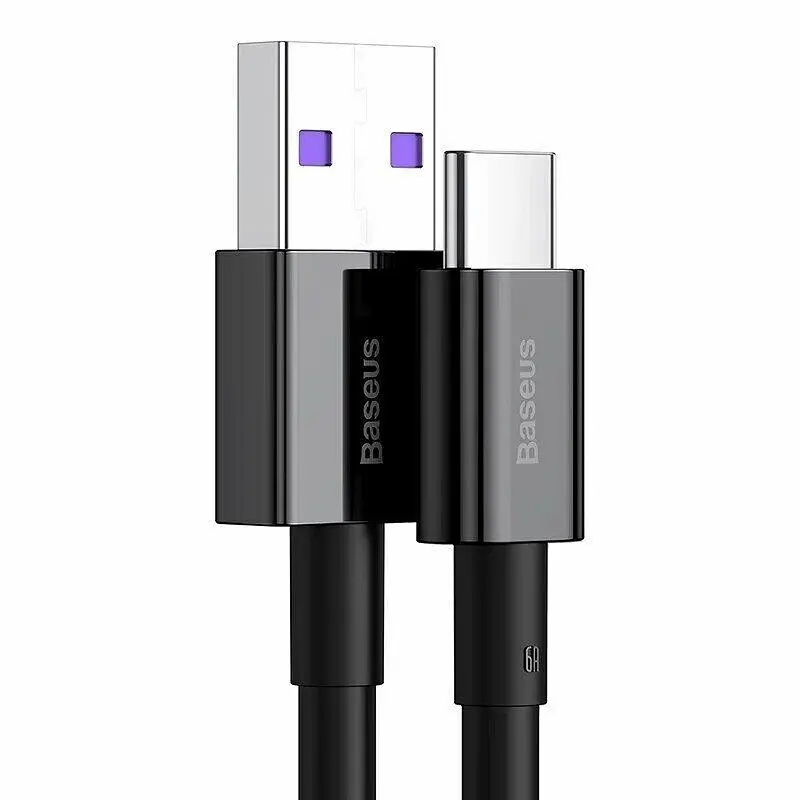 Кабель Baseus Superior Series Fast Charging USB to USB-C 66W 1m (CATYS-01) Black [67658] - фото 2