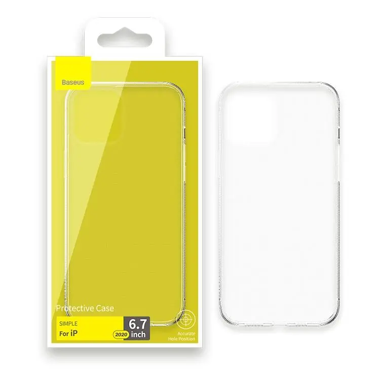 Чохол Baseus Simplicity Series Case для Apple iPhone 12 Pro Max [Transparent] [50824] - фото 5
