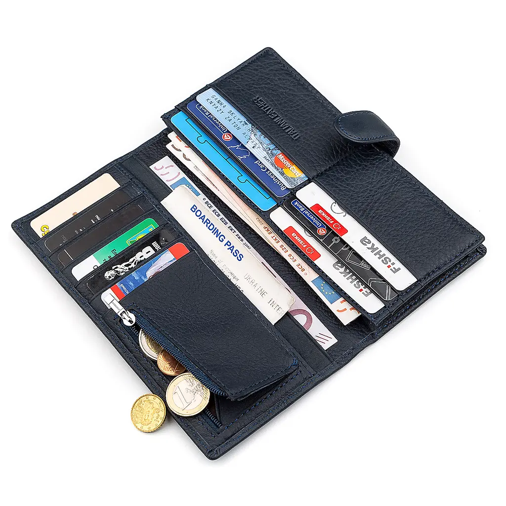 Мужской кожаный кошелек (ST147) ST Leather 9х18.5х2.5 см acs0015158 - фото 3