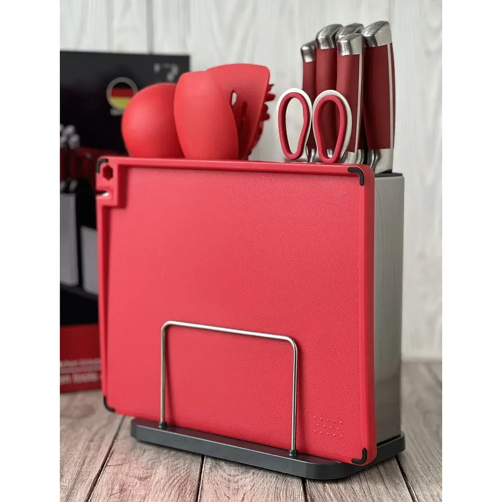 Набір кухонного приладдя Zepline ZP-047, 17 предметів червоний (43273-ZP-047_1280) - фото 3