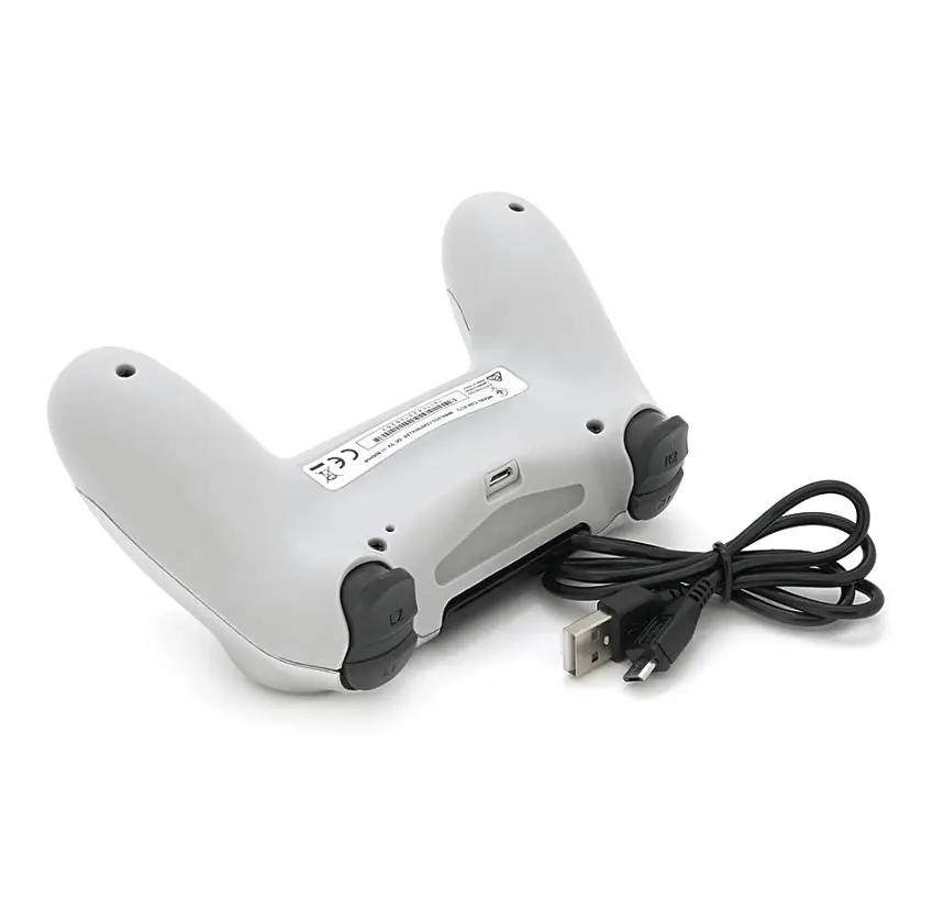 Геймпад джойстик DoubleShock Wireless PS4 Double Motor Vibration DUALSHOCK 4 Silver-White - фото 4