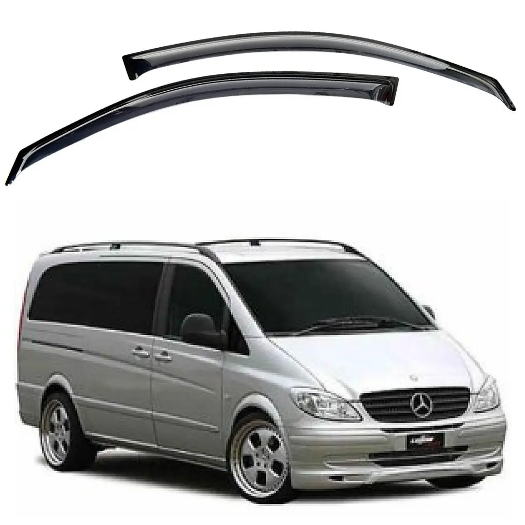 Дефлектори вікон для Mercedes-Benz Vito (W639) 2003-2014 на скотчі (Acrylic) AMM30302