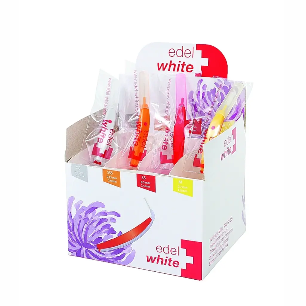 Міжзубна щітка Edel White EasyFlex Profi Line 40 шт (XS, SSS, SS, M) - фото 3