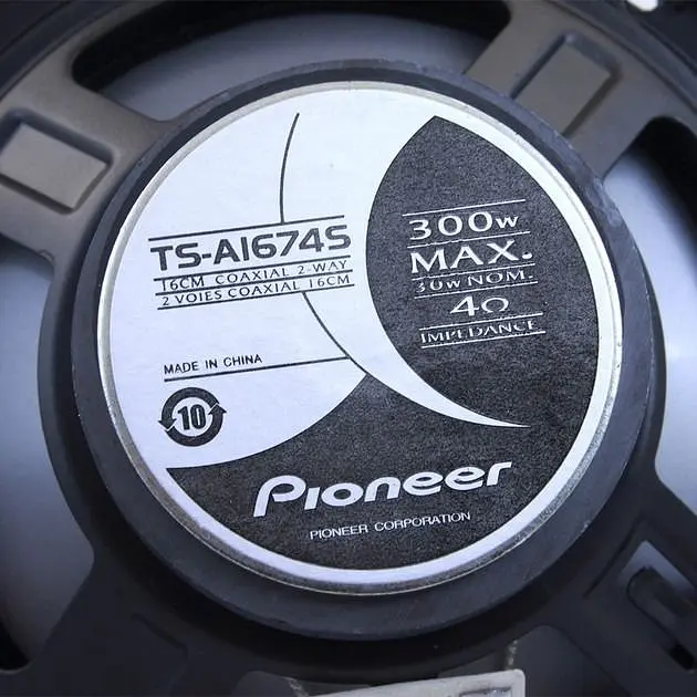 Автомобільна акустика Pioneer TS-A1674S 3-х смугові 16 см 300 Вт чорна - фото 4