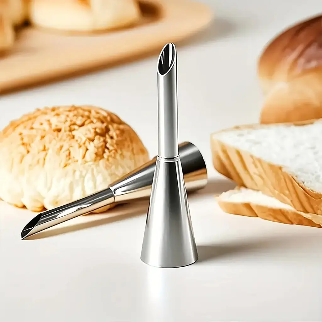 Кондитерська насадка для наповнення еклерів та тістечок 7.6 см, Kitchen Master Сріблястий 87319 - фото 9