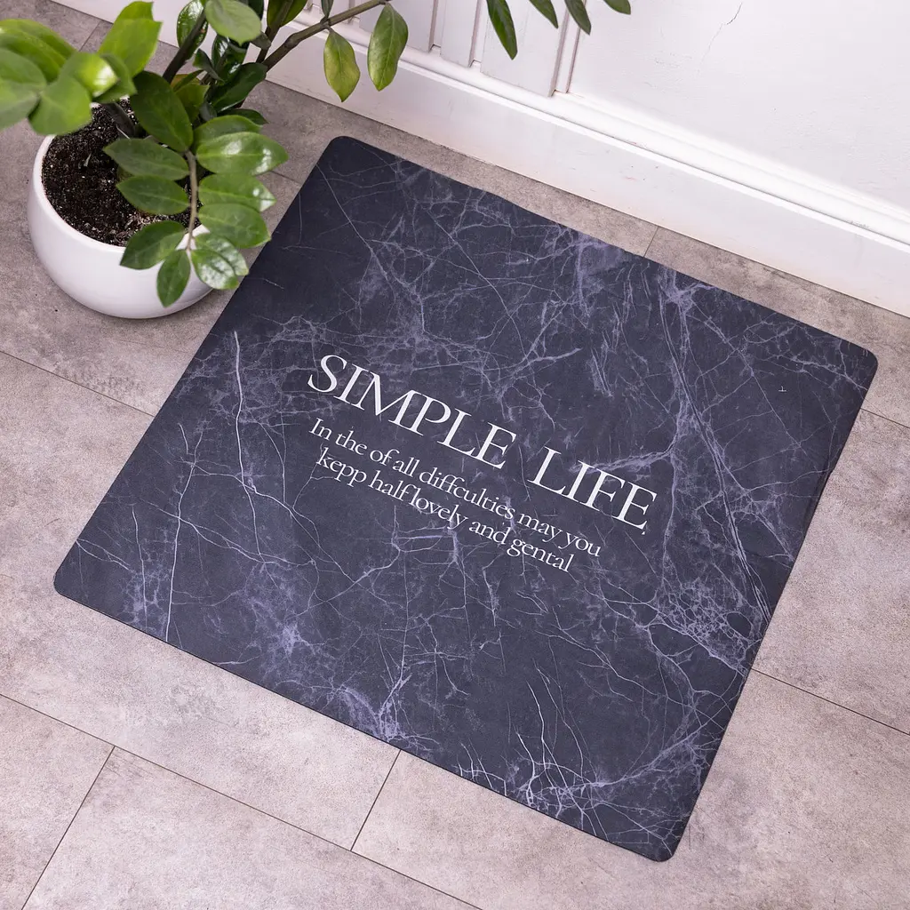 Коврик для ванной комнаты из диатомита Simple Life 58×58 (см) Yiwu HP-42-11 - фото 2
