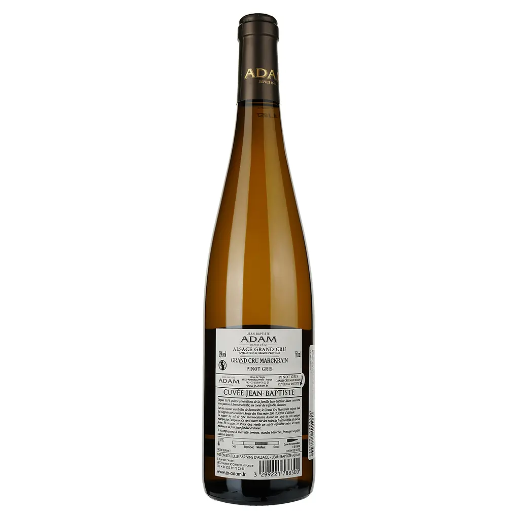 Вино Jean-Baptiste Adam Grand Cru Pinot Gris Marckrain Cuvee Jb біле напівсолодке 0.75 л - фото 2