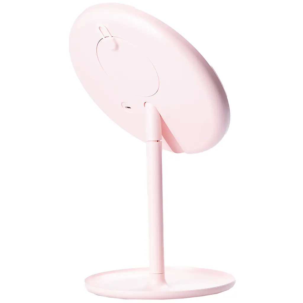 Косметичне дзеркало Happy Life з LED-підсвіткою та збільшенням, рожевий (HP072TD020P) - фото 3