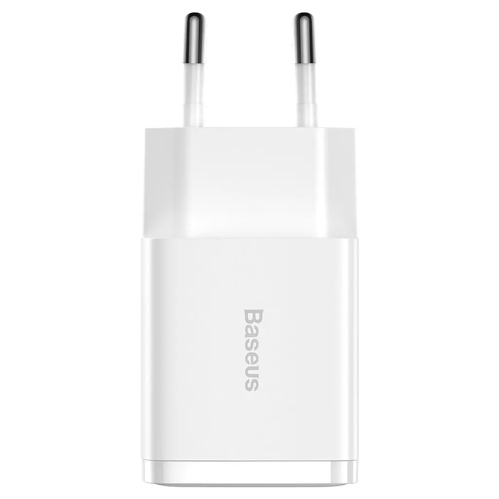 Зарядний пристрій Baseus Compact 2xUSB 10.5W 2.1A White (CCXJ010202) - фото 5