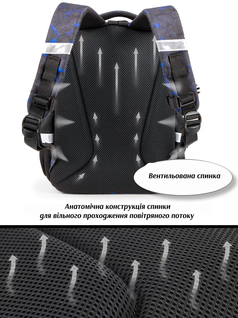Шкільний ортопедичний рюкзак 3 в 1 для хлопчика School Standard 38х30х18 см з Джойстиком для першокласника (Full 150-37) - фото 6