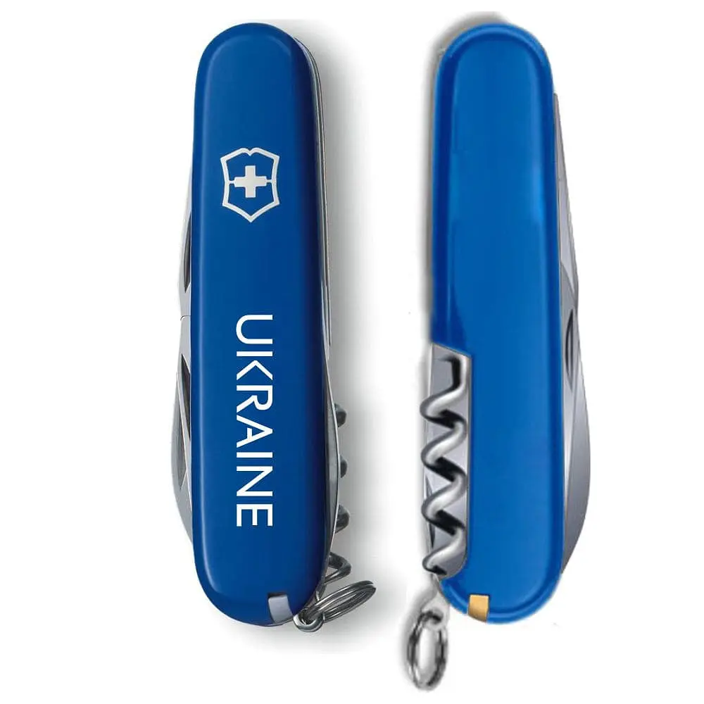 Ніж Victorinox Spartan Ukraine 91мм 12функ син Ukraine біл. - фото 2