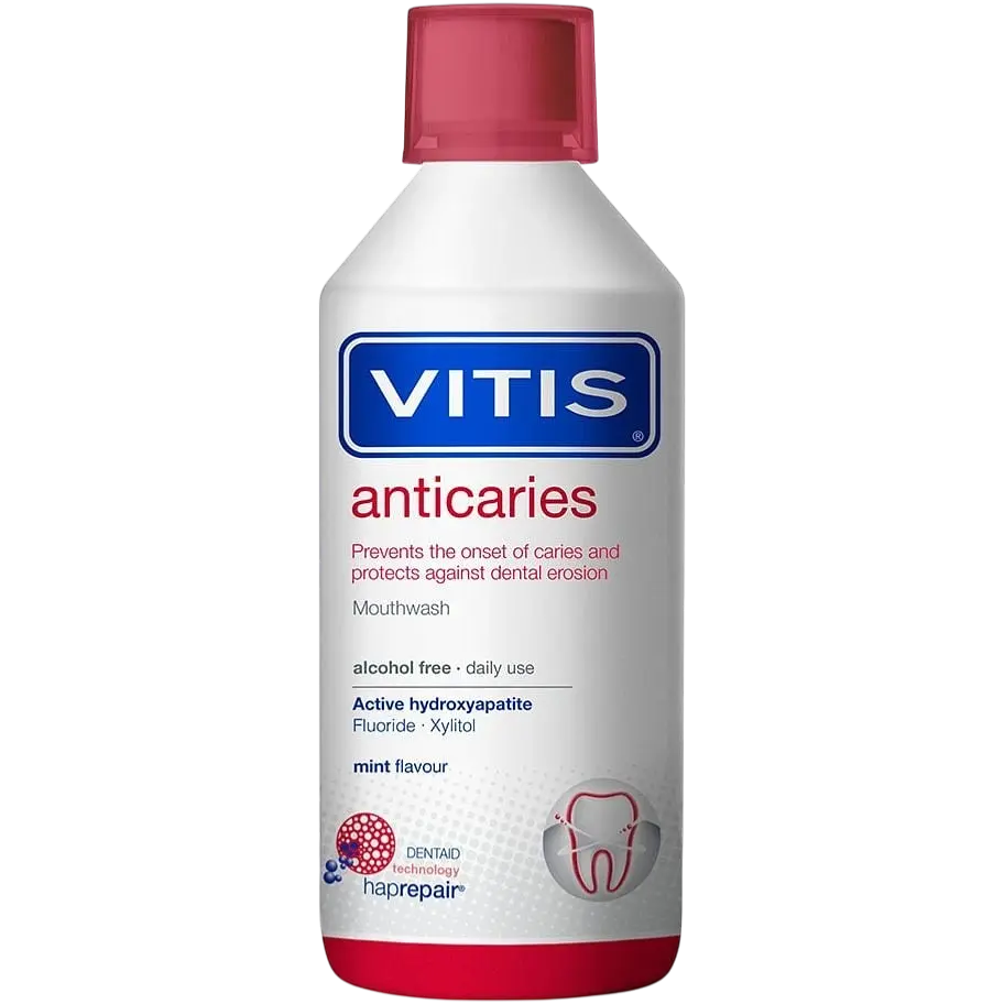 Набор: зубная паста Vitis Anticaries 100 мл + ополаскиватель Vitis Anticaries Mouthwash 500 мл - фото 3