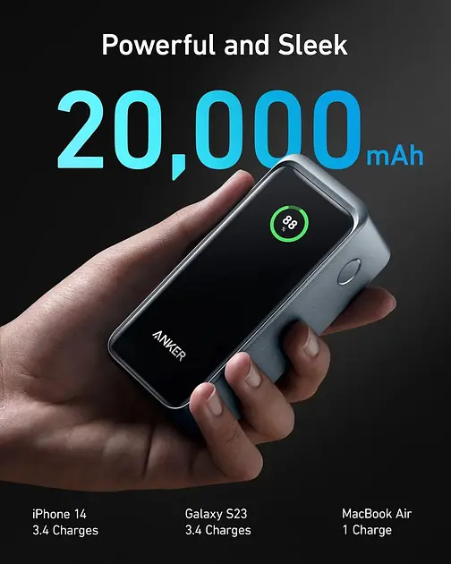 Аккумулятор внешний Anker Prime 20000mAh 200W (A1336011) - фото 3
