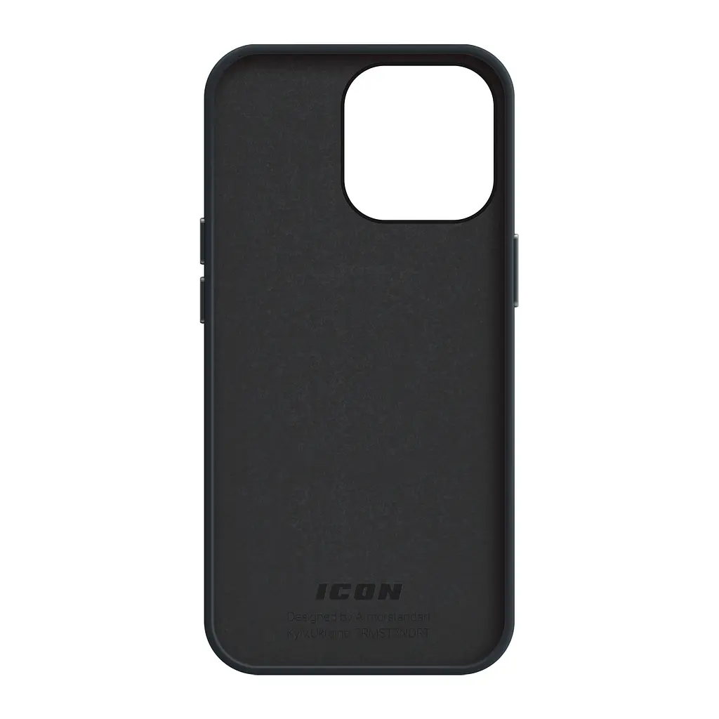 Силиконовый чехол для Apple iPhone 14 Pro, ICON2 Case, черный, противоударный, панель, защита всего корпуса, матовая поверхность Soft Touch, выступает над дисплеем, совместим с защитными стеклами и пленками, с микрофиброй, ArmorStandart (ARM63601) - фото 2