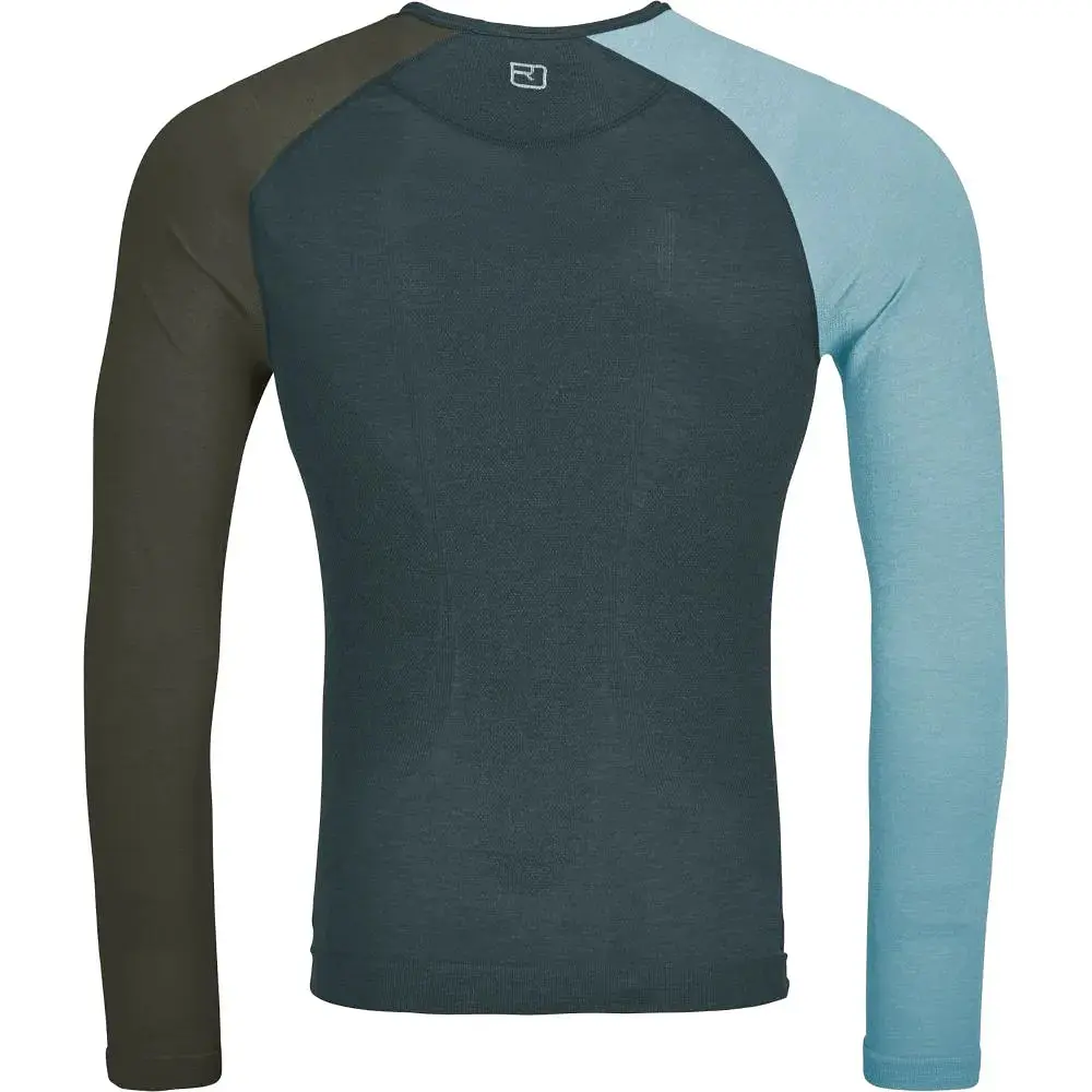 Термокофта Ortovox 120 Comp Light Long Sleeve M L Синий/Серый (1054-025.001.1167) - фото 2