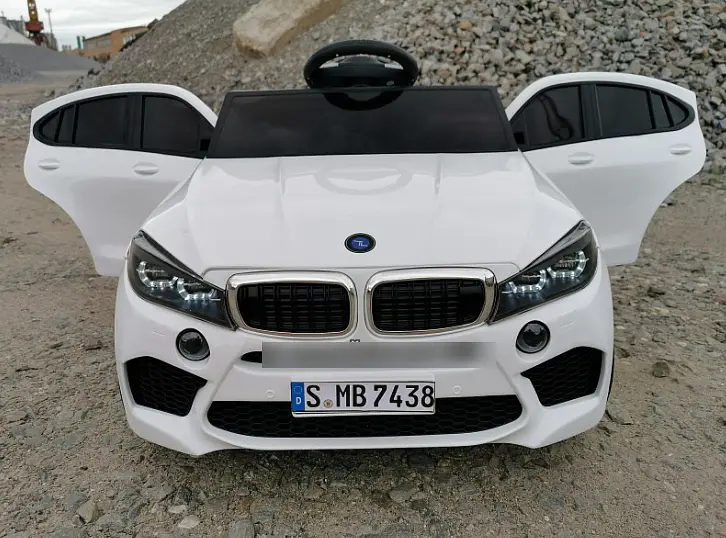 Дитячий електромобіль BMW на радіокеруванні (4 мотора по 45W MP3 USB) Джип Bambi M 4299EBLR-1 Білий - фото 3