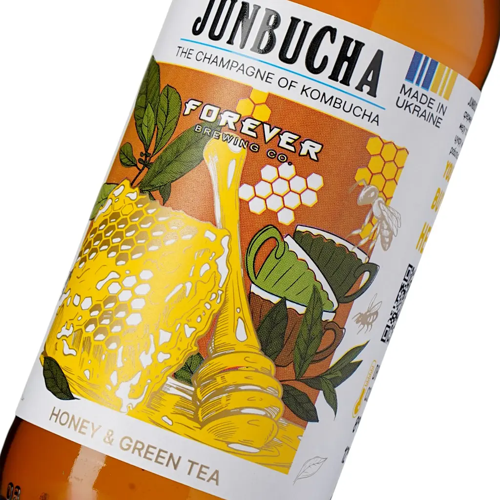 Напій безалкогольний слабогазований Forever Janbucha Honey & Green Tea 0.35 скло - фото 5