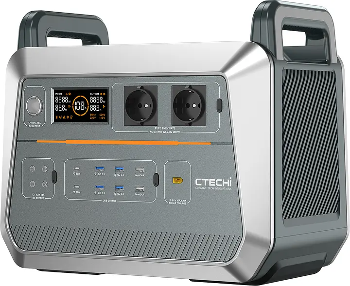 Зарядна станція CTECHi ST2000 Portable Power Station 2000W 1536Wh - фото 2