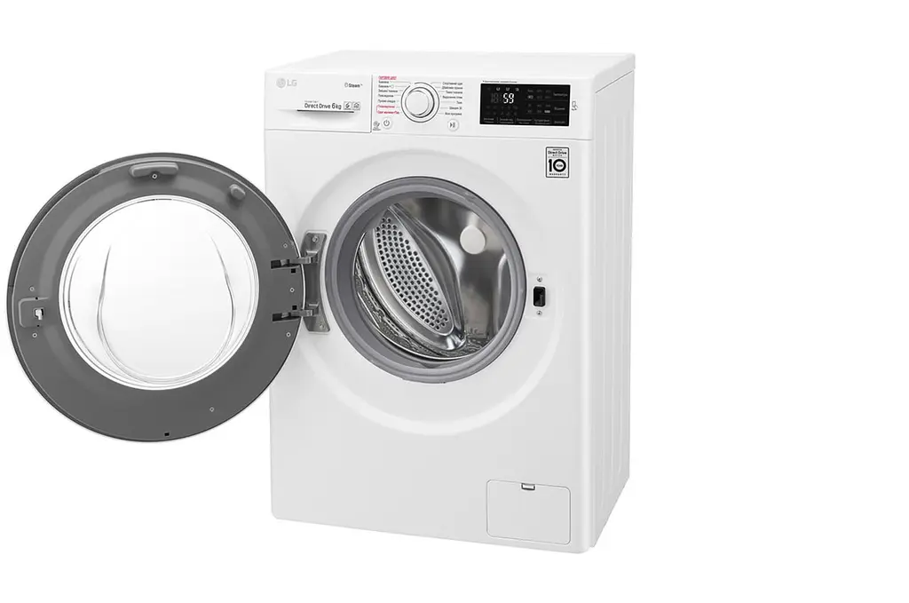 Стиральная машина LG с фронтальной загрузкой F0J6NS0W, 6кг, 1000, A+++, Пар, глубина 45см, Дисплей, Инвертор, Белый (F0J6NS0W) - фото 3