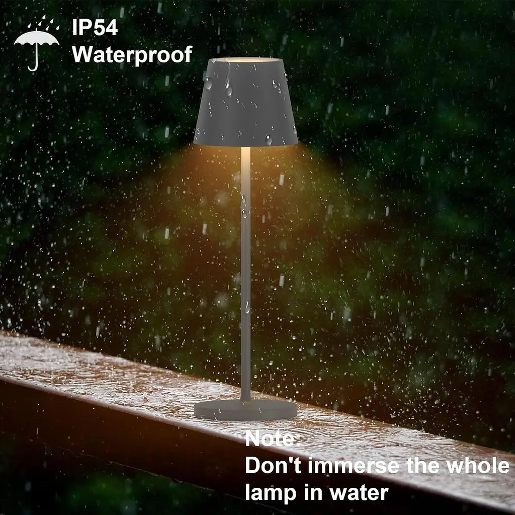 ЧорніУпаковка з 2 світлодіодних настільних ламп Klighten з регульованою яскравістю, теплий світловий тон 3000 К, дизайнерська - фото 5