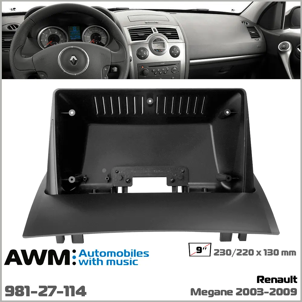 Переходная рамка Renault Megane II AWM 981-27-114 - фото 6
