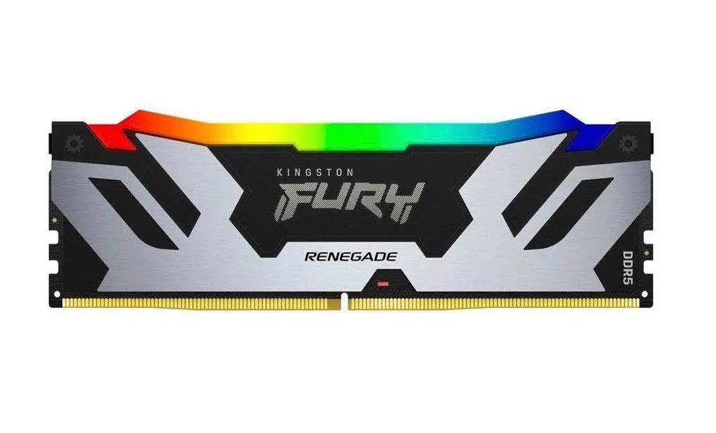 Пам'ять для настільних комп'ютерів Kingston FURY 32 GB (2x16GB) DDR5 8000 MHz Renegade Silver/Black RGB (KF580C38RSAK2-32) - фото 2
