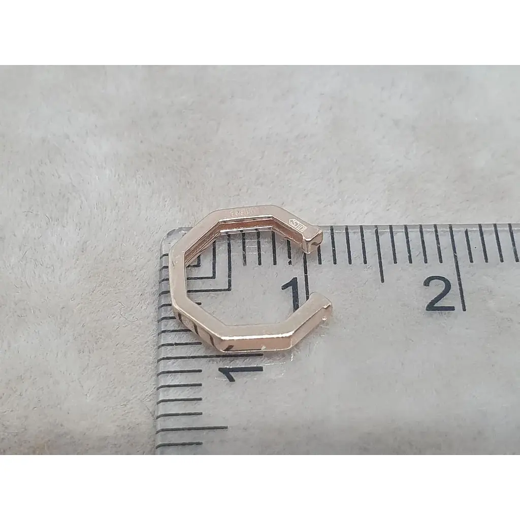 Золотая серьга-каффа на хеликс Столичная Ювелирная Фабрика. 110851Я - фото 5